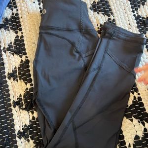 Black Lululemon all the right places size 4 used condition leggings
